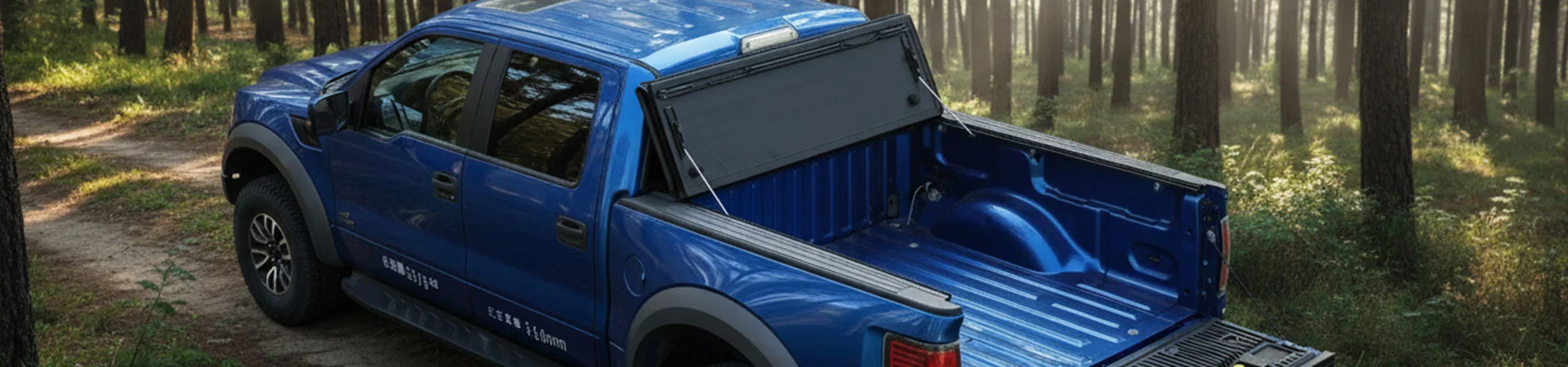 Couvre-tonneau rigide à profil bas et pliable en quatre
