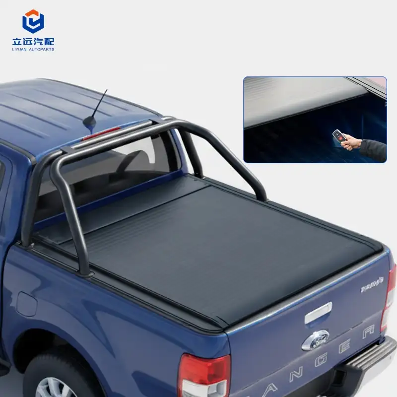 Couvre-tonneau rétractable électrique en aluminium dur pour Ford Jeep