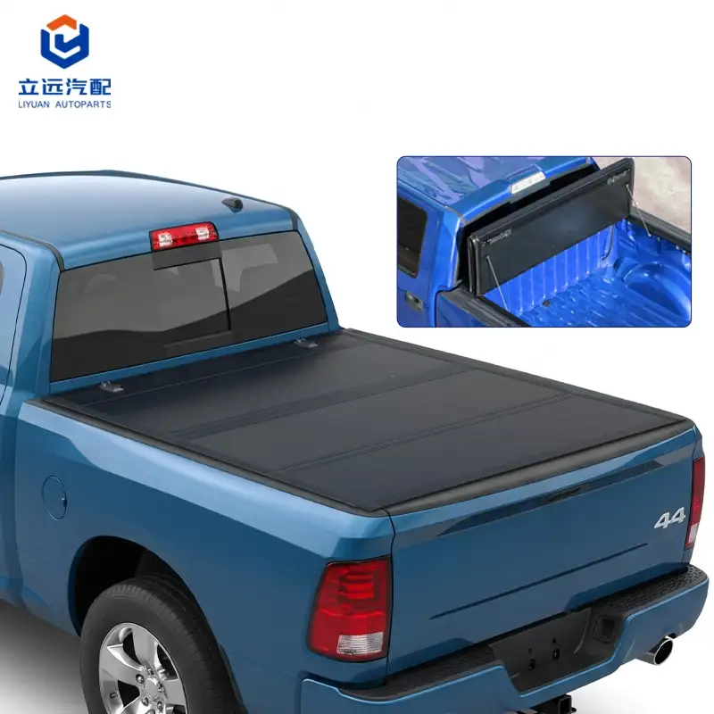 Couvre-tonneau rigide à profil bas à quatre volets pour Dodge Ram