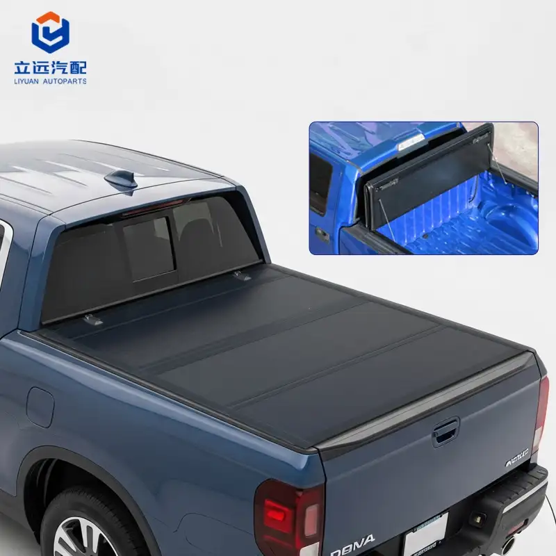 Couvre-tonneau rigide à profil bas et pliable en quatre pour Honda