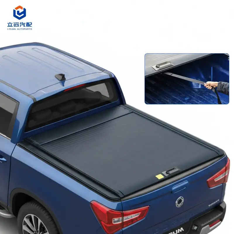 Couvre-tonneau rétractable manuel en aluminium dur pour Ssangyong