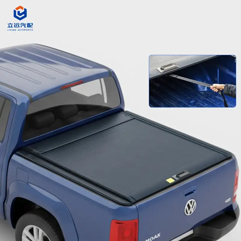 Couvre-tonneau rétractable manuel en aluminium dur pour Volkswagen