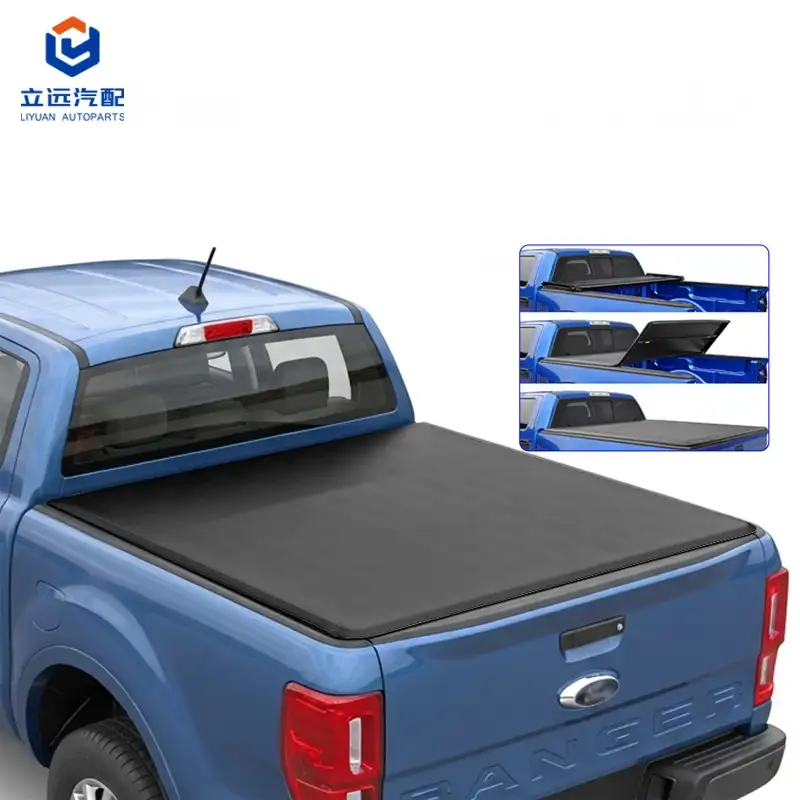 Couvre-tonneau à trois volets en vinyle souple pour Ford Lincoln