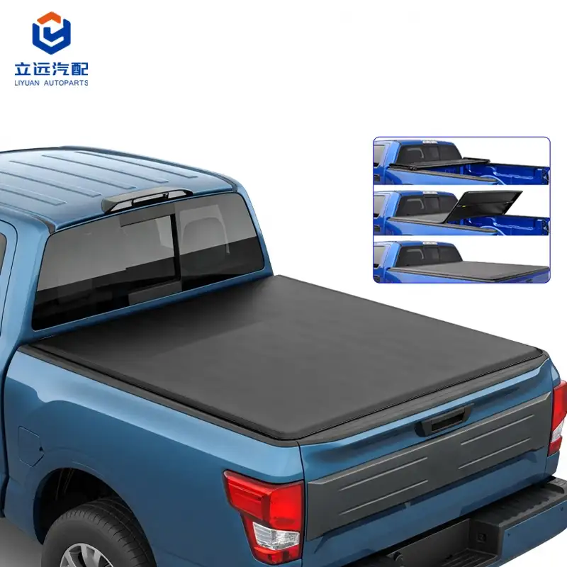 Couvre-tonneau à trois volets en vinyle souple pour Nissan Suzuki